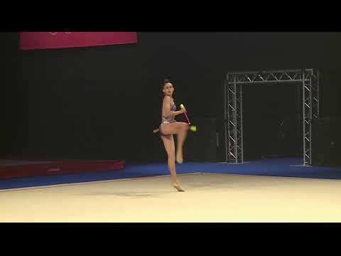 Julija Cepulyte  - Junior - Clubs - 2019 British Rhythmic Championships