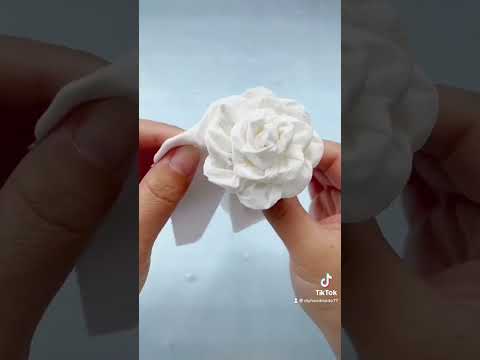 Handmade diy tissue paper rose gift #handmade #handmadegifts #flowers #handmadecrafts #rose #craft