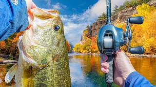 My Best FALL Bass Fishing Day EVER - Nonstop Action