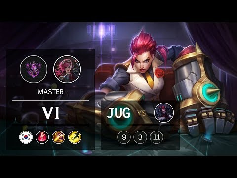 Vi Jungle vs Elise - KR Master Patch 9.6