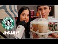 ASMR EATING ️ TRYING The NEW STARBUCKS Holiday Drinks Treats 2021