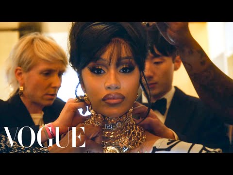 Behind Cardi B's Golden Met Gala Dress | Vogue