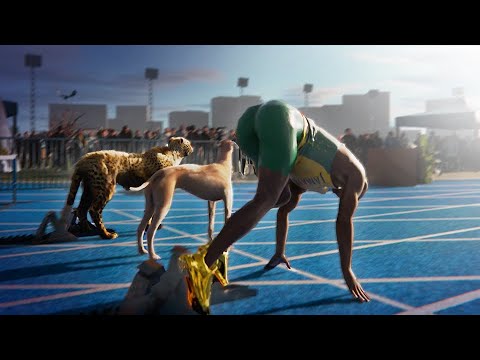 Usain Bolt VS Cheetah / Cat / Dog