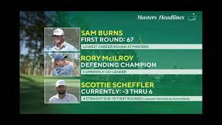 PGA Golf on ESPN intro 2026 Masters Tournament- First Round
