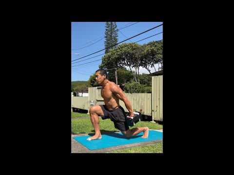 Day 309 FitPro Hawaii Workout - Dumbbell Lunges + Rows - March 22, 2021,