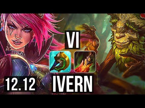 VI vs IVERN (JNG) | 3.1M mastery, 5/1/9, 1100+ games, Rank 8 Vi | EUW Master | 12.12
