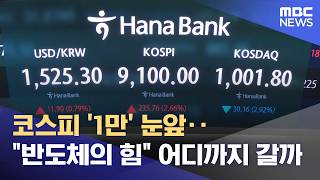 코스피 '1만' 눈앞‥"반도체의 힘" 어디까지 갈까 (2026.06.19/뉴스25/MBC)