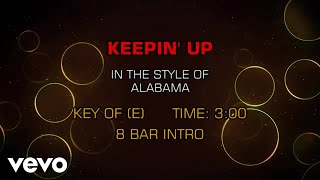 Alabama - Keepin' Up (Karaoke)
