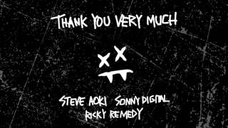 Steve Aoki &amp; Ricky Remedy - Thank You Very Much feat. Sonny Digital (Cover Art) [Ultra Music]