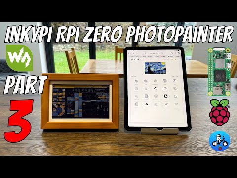 Pi Zero 2W Vollfarb-E-Paper-Display. InkyPi
