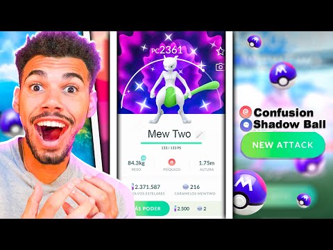 LIBEREI O SEGUNDO ATAQUE DO MEWTWO SHINY - POKEMON GO | Cris |
