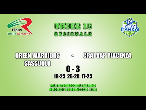 Green Warriors Sassuolo  -  Crai Vap Pc
