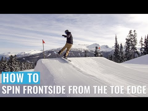 Cноуборд How To Spin Frontside From The Toe Edge On A Snowboard