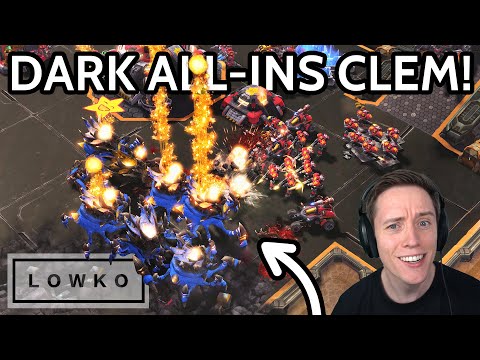StarCraft 2: Dark's QUEEN ALL-IN vs Clem! (ESL Finals)