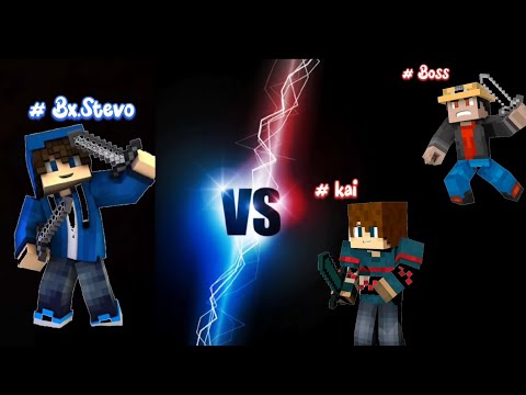 Bx_Stevo vs Kai and Boss: EPIC Minecraft Battle