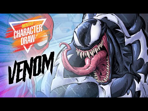 Venom - Character Draw Time-lapse