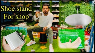 Four types of shoes display stand | shoe clip | shoe tray | slope stand