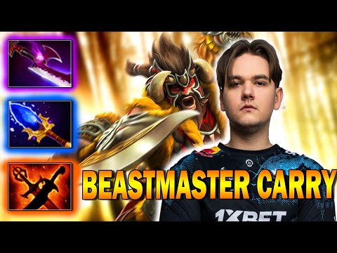 DOTA 2 - YATORO'S BEASTMASTER SAFE LANE IS SO INSANE | BEST PRO CARRY IN IMMORTAL RANKED | FULL GAME