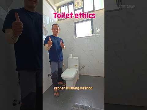 Flush toilet properly after use #toilet #shortsviral
