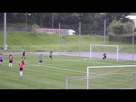 Penalty save by Ainhoa Smithers.  Axular v Belgica Girls, Donosti Cup July 2013.