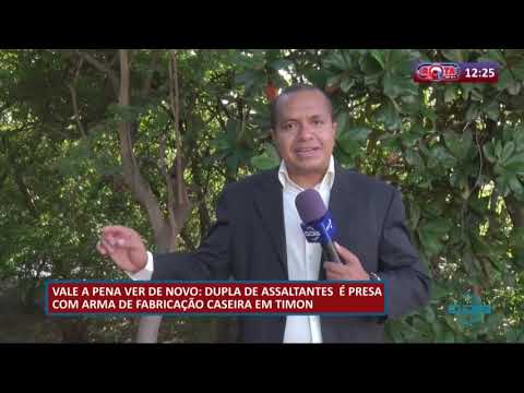 Dupla de assaltantes eÌ presa com arma de fabricacão caseira em Timon (07 05 20)