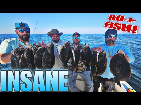EPIC Spring Fluke (Flounder) Action! - 80+ Fish!!