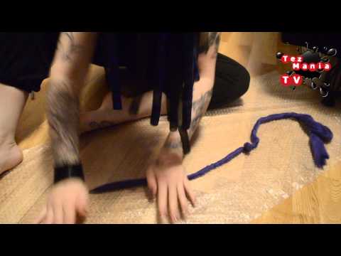 How to make dreads from merino wool rovings