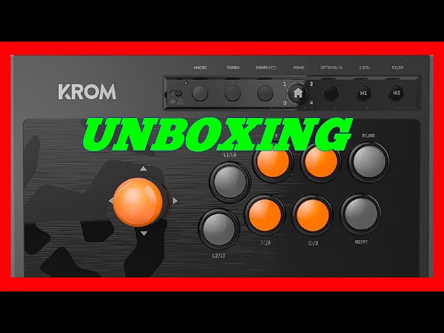 Vídeo relacionado con KROM Kumite -NXKROMKMT- Gamepad Arcade Multiplataforma, Fighting Stick, Joystick, modos D-Pad o X/Y input, compatible PC, PS3, PS4 y XBOX One