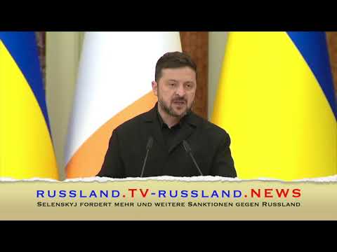 Selenskyj fordert mehr und weitere Sanktionen gegen Russland