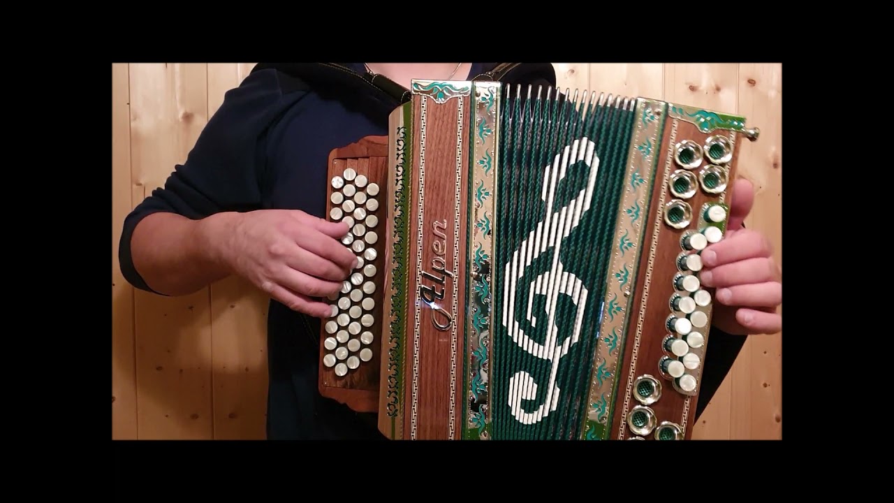 Steirische Harmonika Alpen Modell La Musica Grün G C F B