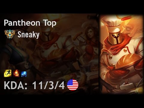 Pantheon Top vs Singed - Sneaky - NA Challenger Patch 7.1