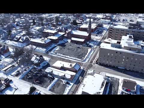 Snowy Historic Main Street, St Charles MO 2.6.2022