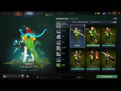 Windranger Arcana with expensive set 2023