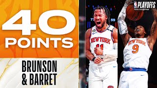 Jalen Brunson - RJ Barrett - New York Knicks