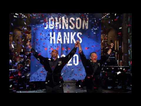 Dwayne Johnson and Tom Hanks Plan 2020 Presidential Bid in 'SNL' Season Finale Monologue