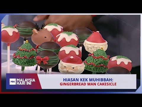 Hiasan Kek Muhibbah: Gingerbread Man Cakesicle | MHI (25 Disember 2019)