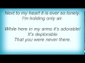 Ella Fitzgerald - Here In My Arms Lyrics