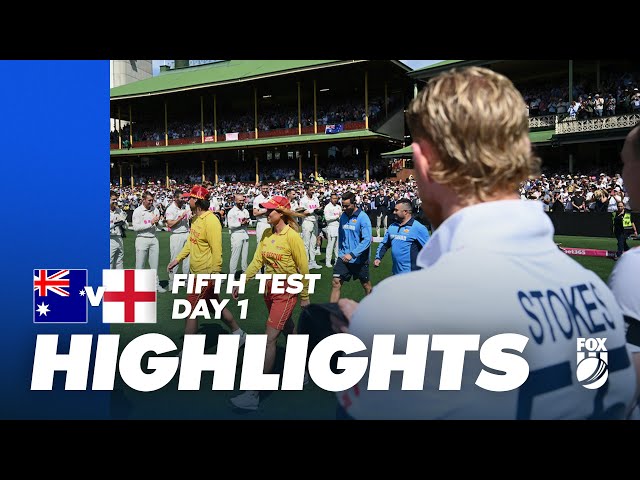 Australia vs England Highlights | Test 5, Day One | The Ashes | Fox Cricket