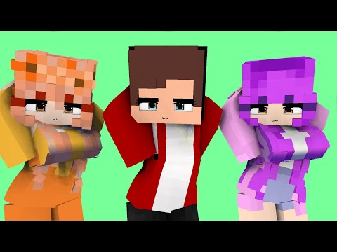 COUPLE DANCE DARLING OHAYO APHMAU FRIENDS MIA, MAIZEN AND ZOEY - MINECRAFT ANIMATION #shorts