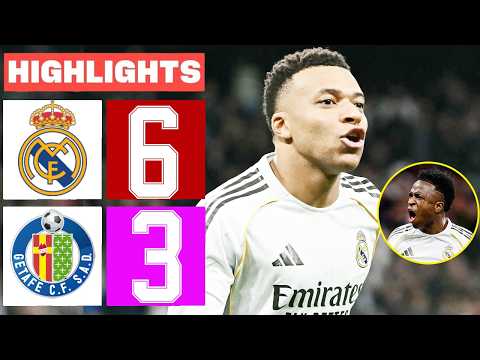 Real Madrid vs Getafe 6-3 - All Goals & Highlights 2026 🔥 Kylian Mbappé Goal