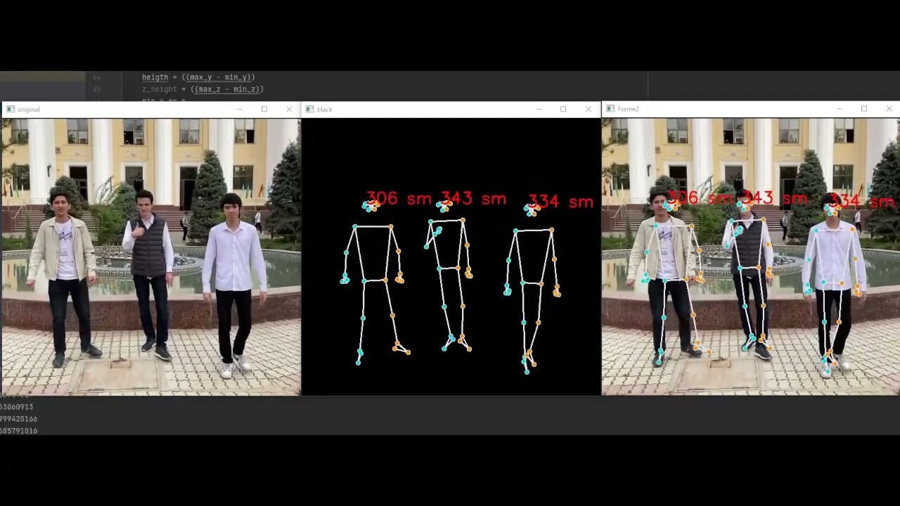 Real-Time multi-person pose tracking and distance measurement  by using Artificial Intelligence