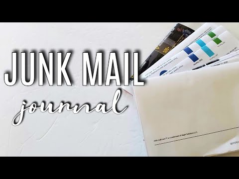 JUNK JOURNAL | Making a Journal Using Junk Mail | Episode 1