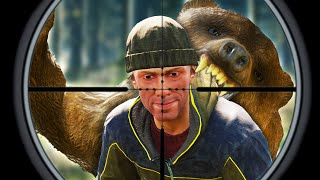 My Friend FIGHTS a GIANT BEAR… (The Hunter Revontuli Coast DLC)