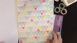 Scrapbook.com Haul - DoCrafts Papermania Geometric Neon Collection