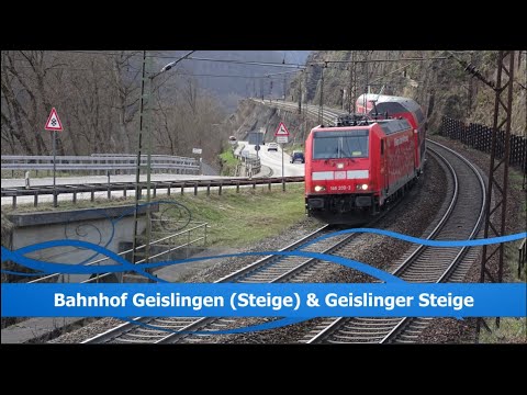 Bahnhof Geislingen (Steige) & Geislinger Steige - vollständiges Video - am 09.04.21 AL # 040/004/021