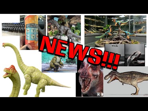 NEWS!!! New Mattel Jurassic Park 3 Brachiosaurus full reveal! New Dino Reveal figure images! & more!