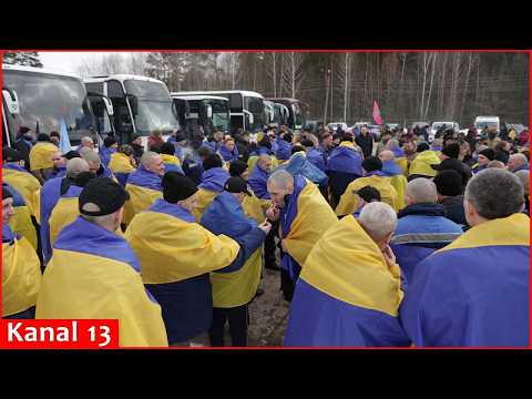 300 released Ukrainian prisoners of war return home on second day of exchange with Russia