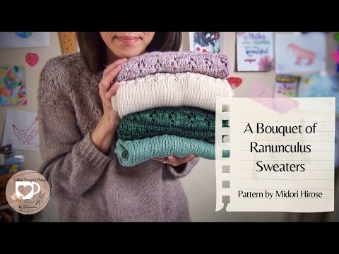 A Bouquet of Ranunculus Sweaters | Edible Thoughts Makes
