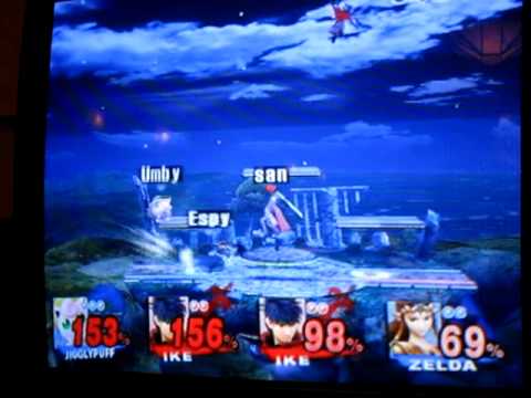 Espy (Zelda) & Kprime (Puff) vs San (Ike) & Bored (Ike) 1