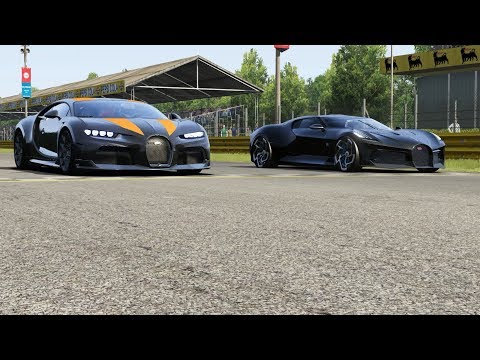 Bugatti Chiron Super Sport 300+ vs Bugatti La Voiture Noire at Monza Full Course